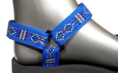 barevné sandále Jola / pásky indiánské modré